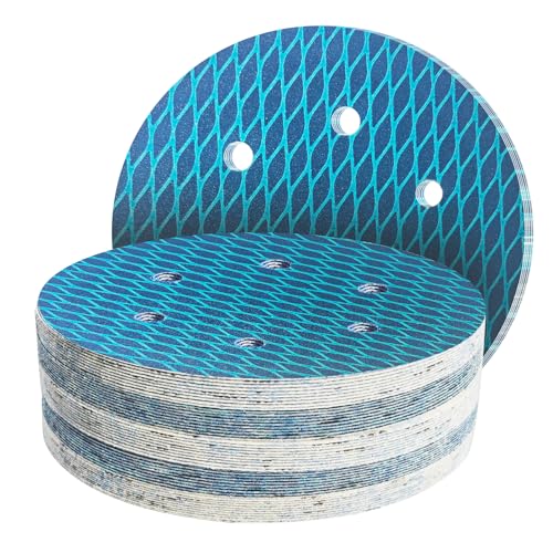 GZKTY 50Stk 150mm Klett Schleifpapier, Exzenter Schleifscheiben, 6-Loch Korn 180 Diamant-Form Schleifpads, Schleifmittel Resistent gegen Zusetzen für Exzenterschleifer Schleifmaschine GZKTY 50Stk 150mm Klett Schleifpapier, Exzenter Schleifscheiben, 6-Loch Korn 180 Diamant-Form Schleifpads, Schleifmittel Resistent gegen Zusetzen für Exzenterschleifer Schleifmaschine von GZKTY