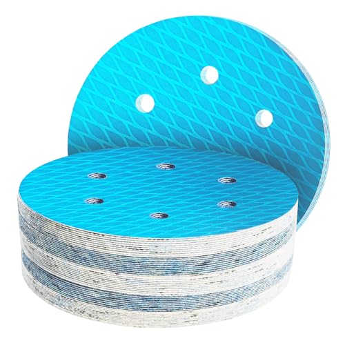GZKTY 50Stk 150mm Klett Schleifpapier, Exzenter Schleifscheiben, 6-Loch Korn 400 Diamant-Form Schleifpads, Schleifmittel Resistent gegen Zusetzen für Exzenterschleifer Schleifmaschine GZKTY 50Stk 150mm Klett Schleifpapier, Exzenter Schleifscheiben, 6-Loch Korn 400 Diamant-Form Schleifpads, Schleifmittel Resistent gegen Zusetzen für Exzenterschleifer Schleifmaschine von GZKTY