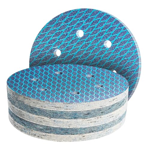 GZKTY 50Stk 150mm Klett Schleifpapier, Exzenter Schleifscheiben, 6-Loch Korn 80 Diamant-Form Schleifpads, Schleifmittel Resistent gegen Zusetzen für Exzenterschleifer Schleifmaschine GZKTY 50Stk 150mm Klett Schleifpapier, Exzenter Schleifscheiben, 6-Loch Korn 80 Diamant-Form Schleifpads, Schleifmittel Resistent gegen Zusetzen für Exzenterschleifer Schleifmaschine von GZKTY