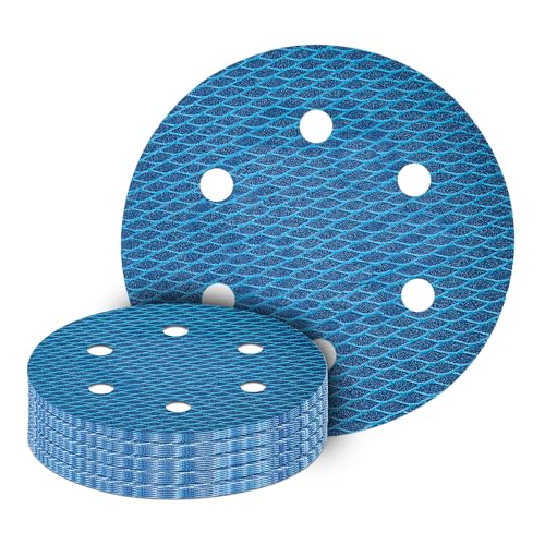 GZKTY 13Stk 225mm Klett Schleifpapier, Exzenter Schleifscheiben, 6-Loch Körnung 40 Schleifpads für Exzenterschleifer Schleifgiraffe Schleifmaschine Poliermaschine GZKTY 13Stk 225mm Klett Schleifpapier, Exzenter Schleifscheiben, 6-Loch Körnung 40 Schleifpads für Exzenterschleifer Schleifgiraffe Schleifmaschine Poliermaschine von GZKTY
