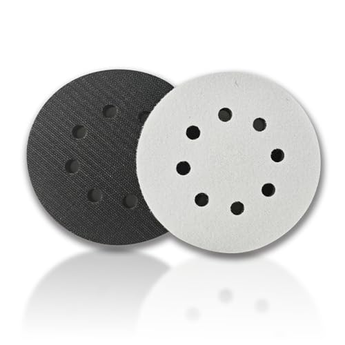 GZKTY 6 Stk 125mm Klett Schleifpapier Exzenterschleifer Stoßdämpfer Geplolstertes, Exzenter Schleifscheiben, 8-Loch Schleifpad, Schleifmittel für Exzenterschleifer Schleifmaschine Poliermaschine GZKTY 6 Stk 125mm Klett Schleifpapier Exzenterschleifer Stoßdämpfer Geplolstertes, Exzenter Schleifscheiben, 8-Loch Schleifpad, Schleifmittel für Exzenterschleifer Schleifmaschine Poliermaschine von GZKTY