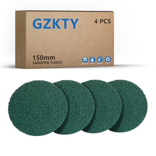 GZKTY 6Stk Schleifvliese 150 mm Klett, P80-100 Körnung, Schleifvliese für Exzenterschleifer, Schleifmaschine, Poliermaschine GZKTY 6Stk Schleifvliese 150 mm Klett, P80-100 Körnung, Schleifvliese für Exzenterschleifer, Schleifmaschine, Poliermaschine von GZKTY