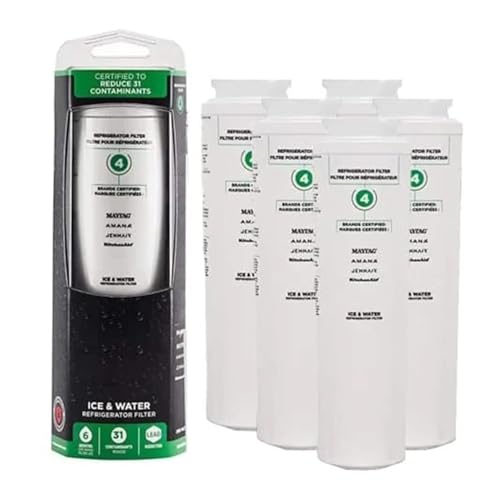 4 EDR4RXD1, Kompatibel Mit Maytag ，(UKF8001), Kompatibel Mit KitchenAid，Ersetzen Sie Den Kühlschrank-Wasserfilter(5Pcs) von GZLLWVNK