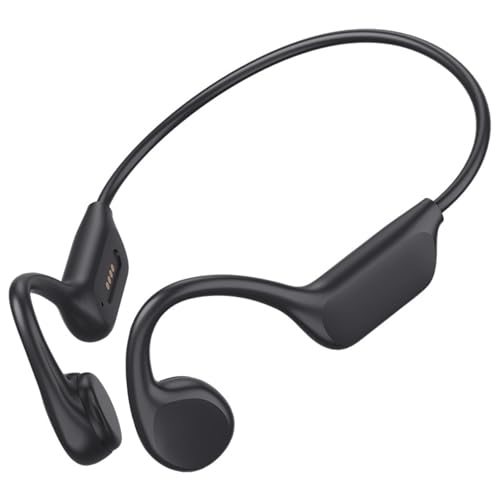 GZLMMY Bone Conduction Kopfhörer IPX8 Wasserdicht 32GB Bluetooth 5.3 Wireless Headset mit Mikrofon zum Schwimmen (Schwarz) von GZLMMY