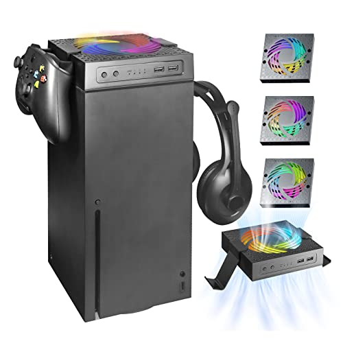 Lüfter für Xbox Series X,mit automatischer Geschwindigkeitseinstellung durch Temperatur, LED-Anzeige, 3 Geschwindigkeiten 1500/1750/2000RPM Lüfter für Xbox Series X,mit automatischer Geschwindigkeitseinstellung durch Temperatur, LED-Anzeige, 3 Geschwindigkeiten 1500/1750/2000RPM von GZW-Shop