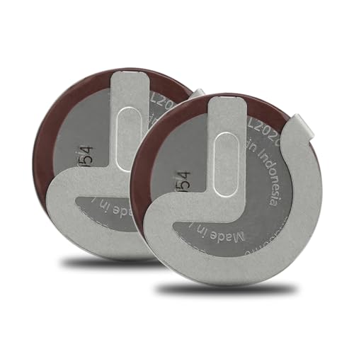 GZXNKEY 2 PCS Batterie für Auto-Fernbedienungsschlüssel VL2020 Original Akku für BMW X3 X5 X7 Z4 Series E46 E53 E60 E63 E90 E96 Mini Clubman Cooper Coupe Ford Transit Custom Connect Schlüssel etc. von GZXNKEY