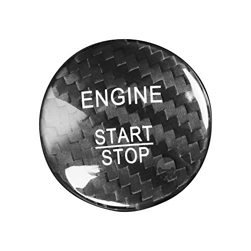 GZYF Auto Auto Innen Dekorationen Carbon Faser Schwarz Motor Start Stop Taste Abdeckung Ersatz Für Mercedes ABCE GLE GLC CLA von GZYF