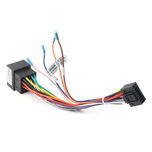 GZYF Autoradio-ISO-Kabelbaum, Auto-Audio- und Video-Stereo-Kabelbaum aus verzinntem Kupfer, Ersatz für 16-poliges Android-Autoradio-Stromkabel von GZYF