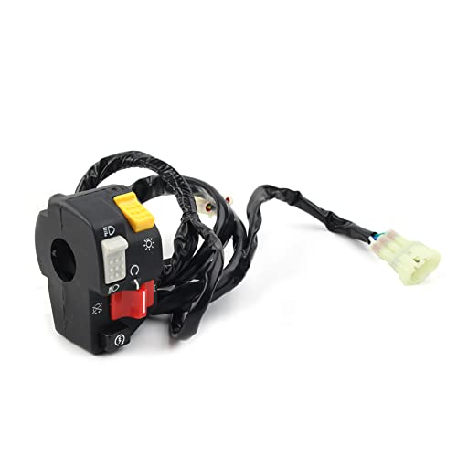GZYF Lenker Scheinwerfer Schalter Stopp Start Knopf Kunststoff Schwarz Für TRX400EX ATV 1999-2004 Motorrad von GZYF