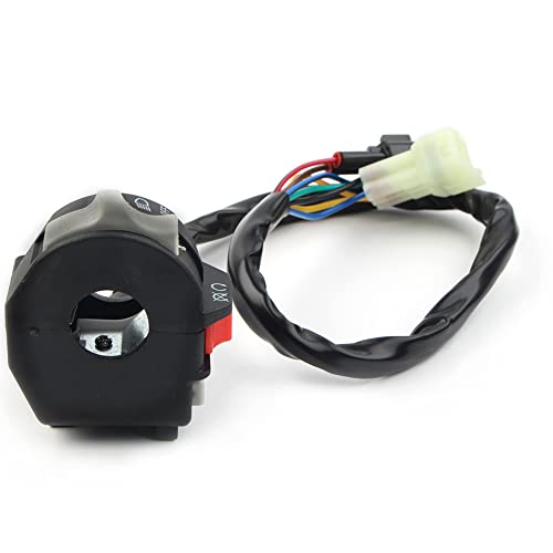 GZYF Motor Scheinwerfer Schalter Run Start Stop Lenker An Aus Steuerung 5TG-83973-09-00 5TG839730000 Schwarz Für YFZ450 ATV 04-05 Motorrad von GZYF