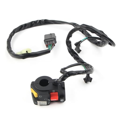 GZYF Motorrad Lenker Schalter Knopf Start Stop Scheinwerfer Für TRX350FM TRX350TM ATV Kunststoff Schwarz GZYF Motorrad Lenker Schalter Knopf Start Stop Scheinwerfer Für TRX350FM TRX350TM ATV Kunststoff Schwarz von GZYF