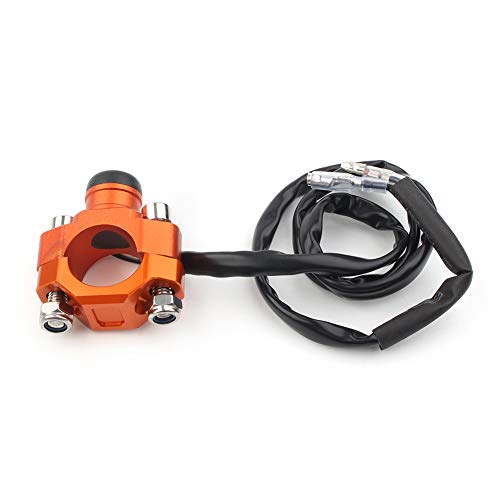 GZYF Start Stop Kill Switch Lenkerhalterung Hupenschalter für 22 mm Lenker, Orange von GZYF