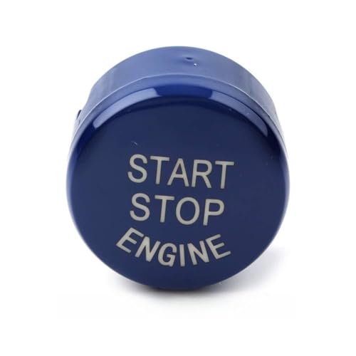 GZYF Start Stop Knopf Abdeckung, Motor Zündung Schalter Ersatz Zubehör Für F Für 1 2 3 4 5 6 7 serie X1 X2 X3 X4 X5 X6 F Chassis, blau von GZYF
