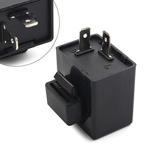 YFUK 2-poliges 12-V-0,02-A-12-A-elektronisches LED-Blinkrelais zur Befestigung Für Grom 125 2014-2018 2019 2020 Blinkerlicht schnelles Hyper-Blinken Motorrad-Rolle von GZYF