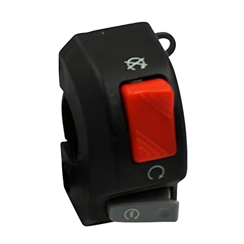 YFUK 7/8" 22mm Lenker Start Kill Light ON/Off Schalter Motorrad Schalter Universal Für Scheinwerfer Hupe Nebelscheinwerfer Motorstartschalte von GZYF