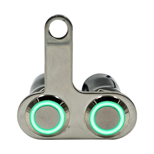 YFUK Motorrad Schalter EIN-Aus Scheinwerfer Nebel Licht Hupe Blinker Lenker Einstellbare Halterung Wasserdichte Schalter Taste DC12V von GZYF