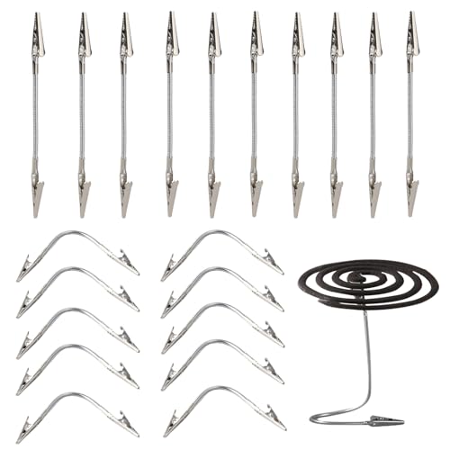 Gacqpli Metall-Draht Alligator-Klemme - Krokodilklemmen Für Bastelbedarf - 20 Stück Lange Schlauchclips für Schulprojekte, Hochzeitsfotos und Organisation Gacqpli Metall-Draht Alligator-Klemme - Krokodilklemmen Für Bastelbedarf - 20 Stück Lange Schlauchclips für Schulprojekte, Hochzeitsfotos und Organisation von Gacqpli