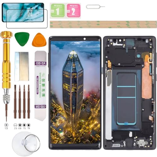 (Incell) LCD Display Assembly for Samsung Galaxy Note9 (Note 9) SM-N960F/DS, N960U, N960U1, N960F, N9600, N960N, N960W, N960X, SCV40 Screen Replacement Kit (Black) von Gadget Troops
