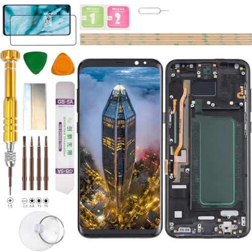 Gadget Troops (Incell) LCD Display Assembly for Samsung Galaxy S8+ Plus SM-G955F, G955FD, G955U, G955U1, G955A, G955P, G955T, G955V, G955R4, G955W, SC-03J, Screen Replacement Kit (Black) von Gadget Troops