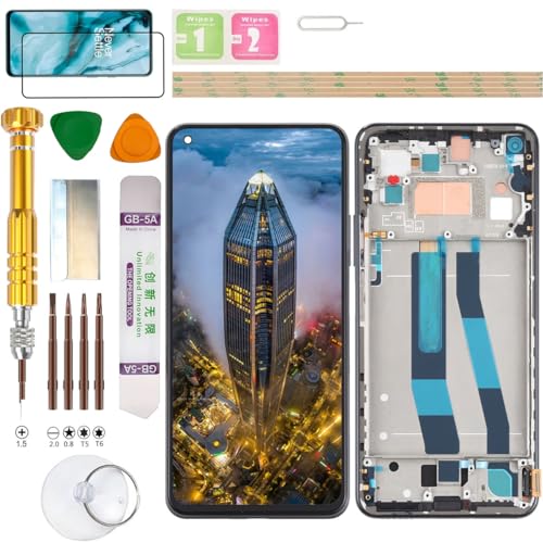 Gadget Troops (Incell) LCD Display Assembly for Xiaomi Mi 11 Lite 4G M2101K9AG / 11 Lite 5G M2101K9G / 11 Lite 5G NE 2109119DG Screen Replacement Kit (Black) von Gadget Troops