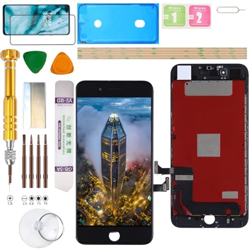 Gadget Troops (Incell) LCD-Display-Montage für iPhone 7+ Plus A1784, A1661, A1785, A1786 Bildschirm Ersatz-Kit (schwarz) von Gadget Troops