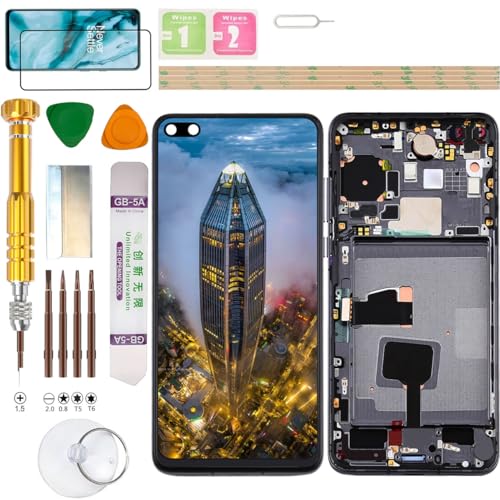 Gadget Troops (Kein Fingerabdruck) LCD Display Assembly für Huawei P40 ANA-NX9 Bildschirm Ersatz Kit (Schwarz) von Gadget Troops