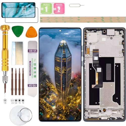 Gadget Troops (Kein Fingerabdruck) LCD-Display für Motorola Edge 50 Fusion XT2429-2, MC424 Bildschirm Ersatz-Kit (schwarz) von Gadget Troops