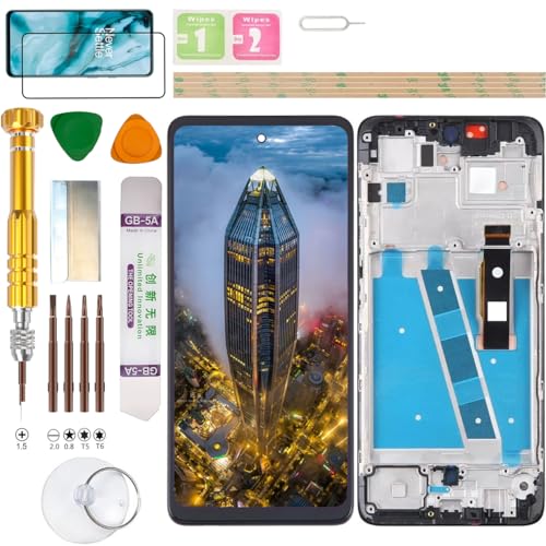Gadget Troops (Kein Fingerabdruck) LCD-Display für Motorola Moto G72 XT2255-3, MC3E2, XT2255-1, MC3E0 Bildschirm Ersatz-Set von Gadget Troops