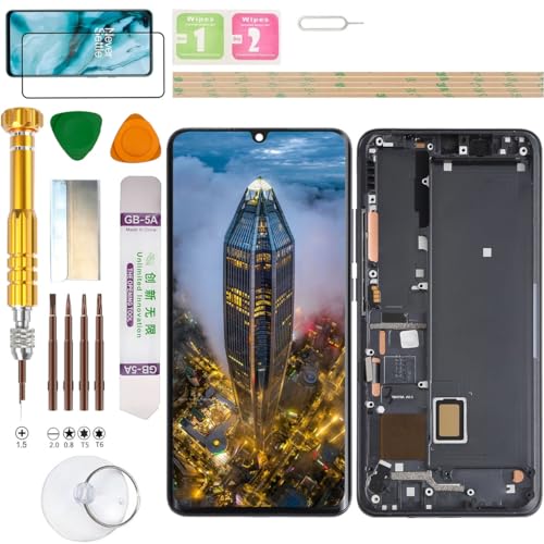 Gadget Troops (Kein Fingerabdruck) LCD-Display für Xiaomi Mi Note 10 Lite M2002F4LG / Note 10 M1910F4G / Note 10 PRO M1910F4S Bildschirm Ersatz-Kit (schwarz) von Gadget Troops