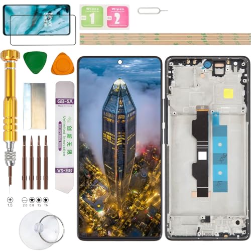 Gadget Troops (Keine Fingerabdrücke) LCD-Display für Xiaomi Redmi Note 13 PRO (4G Version) 23117RA68G / POCO M6 PRO 4G 2312FPCA6G Bildschirm Ersatz-Kit (schwarz) von Gadget Troops