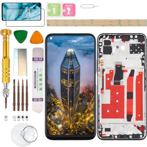 Gadget Troops LCD Display Assembly for Huawei P40 Lite (5G Version) CDY-NX9A Screen Replacement Kit (Black) von Gadget Troops