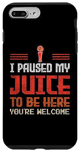 I Paused My Juice To Be Here Idee für Saft-Enthusiasten Hülle für iPhone 7 Plus/8 Plus von Gadi