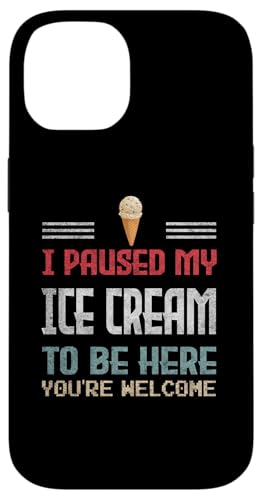 Ich habe meine Eiscreme pausiert, um für Eiscreme-Enthusiasten da zu sein Hülle für iPhone 14 von Gadi