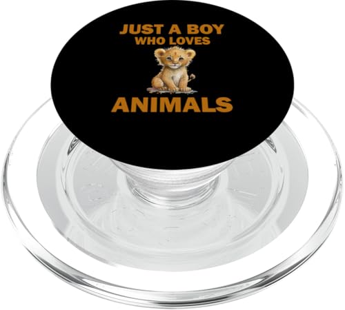 Nur ein Junge, der Löwentiere liebt Jungs PopSockets PopGrip für MagSafe Nur ein Junge, der Löwentiere liebt Jungs PopSockets PopGrip für MagSafe von Gadi