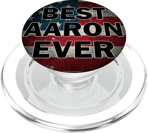 Personalisierter Name Aaron I Love Aaron USA Vintage Style Fun PopSockets PopGrip für MagSafe Personalisierter Name Aaron I Love Aaron USA Vintage Style Fun PopSockets PopGrip für MagSafe von Gadi