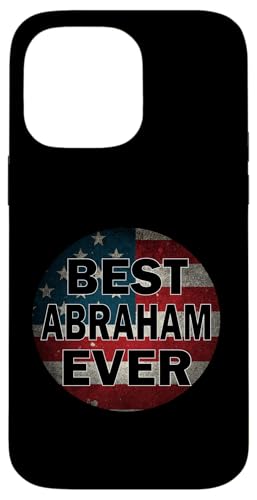 Personalisierter Name Abraham I Love Abraham USA Vintage Style Hülle für iPhone 14 Pro Max von Gadi