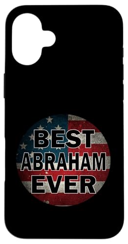 Personalisierter Name Abraham I Love Abraham USA Vintage Style Hülle für iPhone 16 Plus von Gadi
