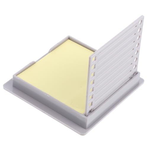 Gadpiparty 1 Satz Aufbewahrungsbox für Notizen schlank Schreibwaren für Schreibtisch Beachten Sie den Halter kartenhalter bürozubehör Visitenkarten-Display Notizspeicherung Abs Light Grey von Gadpiparty