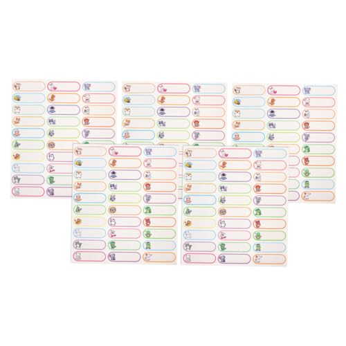 Gadpiparty 1 Satz Namensaufkleber Wasserdicht Vinyl Hochzeit Schild Namensetiketten Umzugsetiketten Für Kartons Klebetiketten Aufkleber-etikett Pvc Selbstklebend 5blätter von Gadpiparty