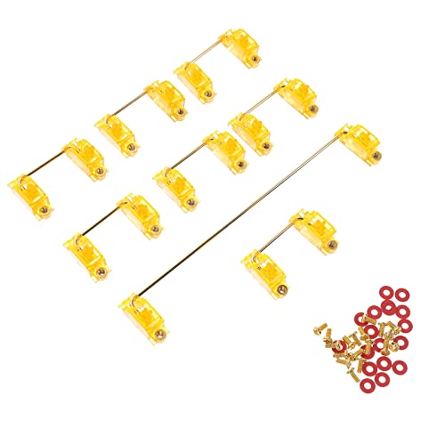 Gadpiparty Ersetzen Sie Das Alte Tastatur-satelliten-orange-gelb-6 25u-2u-stabilisator-zubehör Vergoldete Schraube Für Mechanische Tastaturen von Gadpiparty