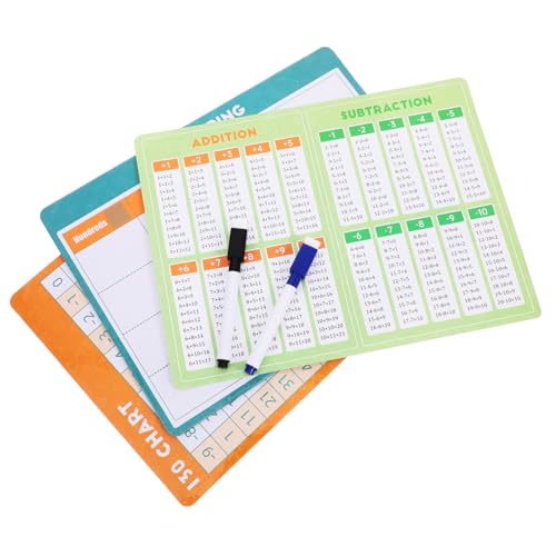 Gadpiparty 1 Satz Trockenlösch-lerntafel Belohnungstabelle Für Zahlendiagramm Whiteboards Für Schüler Teilungsdiagramm Multiplikationsbrett Pet Und Karton von Gadpiparty