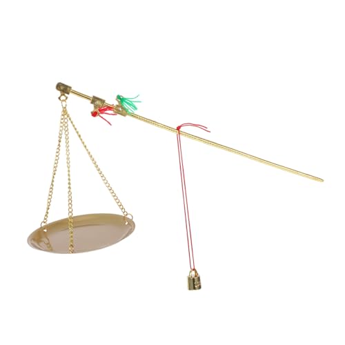 Gadpiparty 1 Satz Waagen Tee tragbar groß Waage Küche Kochskala Inhaltsstoffskala Mehrzweckwaage Zuhause im kleinen Maßstab Wohnkultur Küchenwaage verzinkt Golden von Gadpiparty
