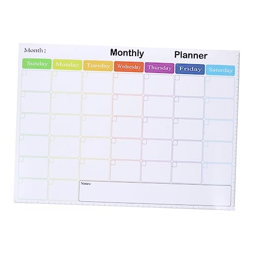 Gadpiparty 1 Stück Magnetischer Zeitplan Planke für Magnete Organisatoren Radiergummi kühlschrankorginizer kühlschrank kalender Kühlschrank Whiteboard löschbare Tafel Erinnerungstafel Plastik von Gadpiparty