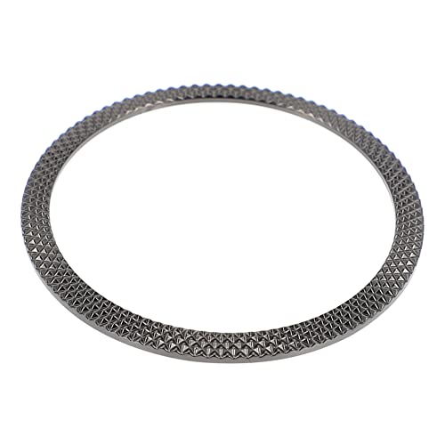 Gadpiparty 1 Stück Stil Lünettenschutz Stilvolle Uhrenlünetten Armbanduhrlünette Modelünette Diamantuhrlünette Uhrenzubehör Lünettenring Legierung Schwarz von Gadpiparty