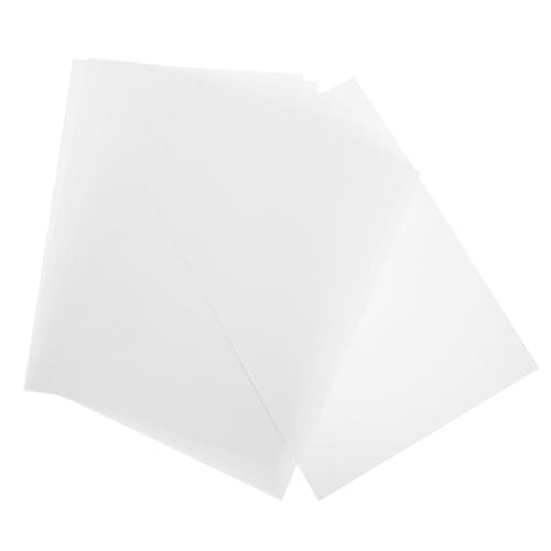 Gadpiparty 10 Blatt A4 Laserdruckmaterial Briefgröße Vinyl Bedruckbares Material Diy Liefert Pvc Weiß von Gadpiparty