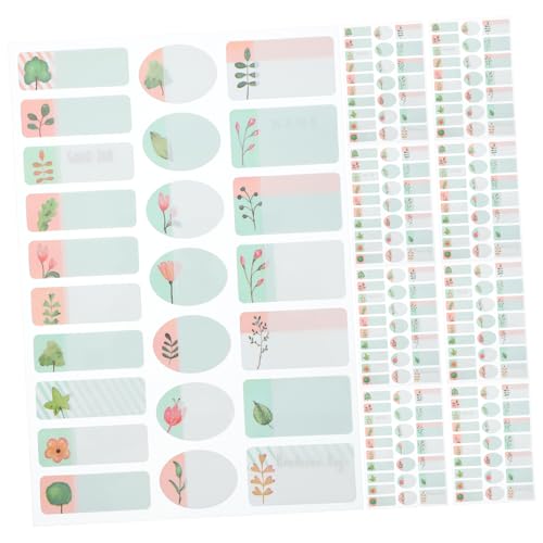 Gadpiparty 10 Blatt Aufkleber Für Namensschilder Etikett Vinyl Farbenfrohe Aufkleber Einfache Namensschildaufkleber Notizaufkleber Namensschilds Leere Adressaufkleber Kleberaufkleber Papier von Gadpiparty