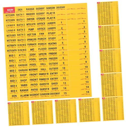 Gadpiparty 10 Blatt Leistungsschalter -Tags Etiketten für Leistungsschalterfelder Weiß Streifen Breaker Etiketten für Schalttafeln Zubehör für elektrische Schalttafeln Papier Gadpiparty 10 Blatt Leistungsschalter -Tags Etiketten für Leistungsschalterfelder Weiß Streifen Breaker Etiketten für Schalttafeln Zubehör für elektrische Schalttafeln Papier von Gadpiparty