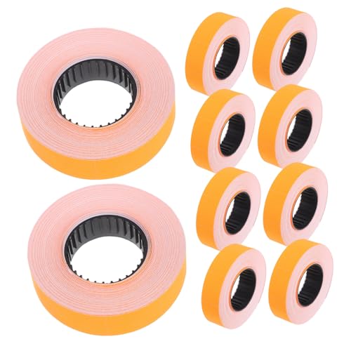 Gadpiparty 10 Rollen Spezialpapier Für Preisauszeichnungsmaschine Einzelhandelspreisschilder Preisauszeichner Etikettenpapier Etikettendruckerpapier Preismarker Etikettierer Preispapier von Gadpiparty