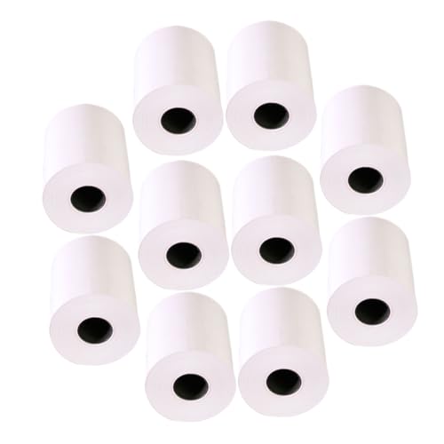 Gadpiparty 10 Rollen -kassenpapier Quadratisches Quittungspapier Thermal- Papier Für Thermodrucker Hitze Quittungsdruckerpapier Thermobondrucker Papierdrucker Thermopapier Weiß von Gadpiparty