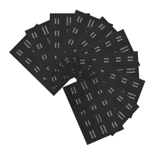 Gadpiparty 10 Stück Aufkleber mit Bibelindex Bibel Tabs Bibelregister für Frauen Registerkarten Buchzubehör Bibel-Tabs für Männer PVC selbstklebend Black Gadpiparty 10 Stück Aufkleber mit Bibelindex Bibel Tabs Bibelregister für Frauen Registerkarten Buchzubehör Bibel-Tabs für Männer PVC selbstklebend Black von Gadpiparty